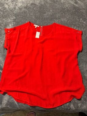 Maurices Women’s Red Short Sleeve Blouse